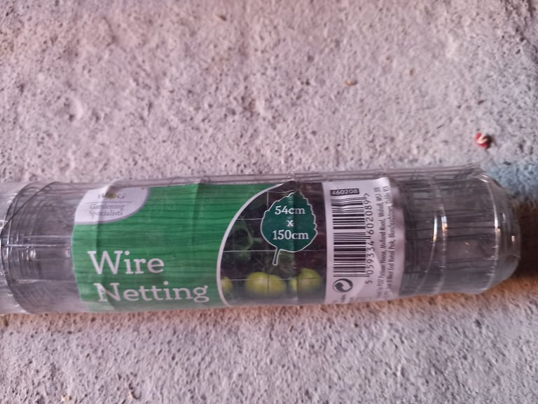 Wire netting x 2 and plastic netting.  All £2