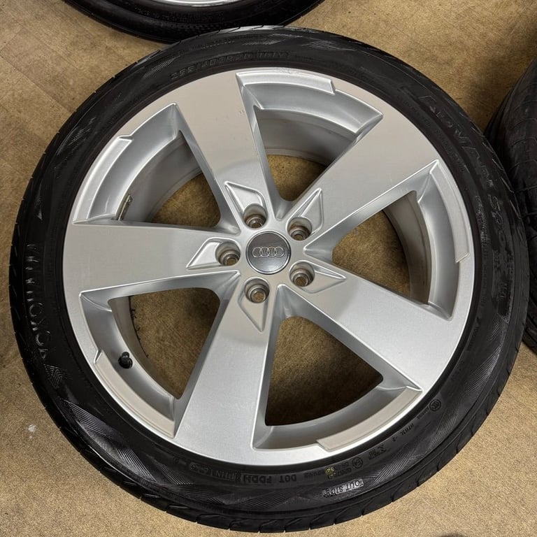 20'' GENUINE AUDI S6 A6 S LINE BLACK EDITION C8 ALLOYS WHEELS TYRES 4K0601025K