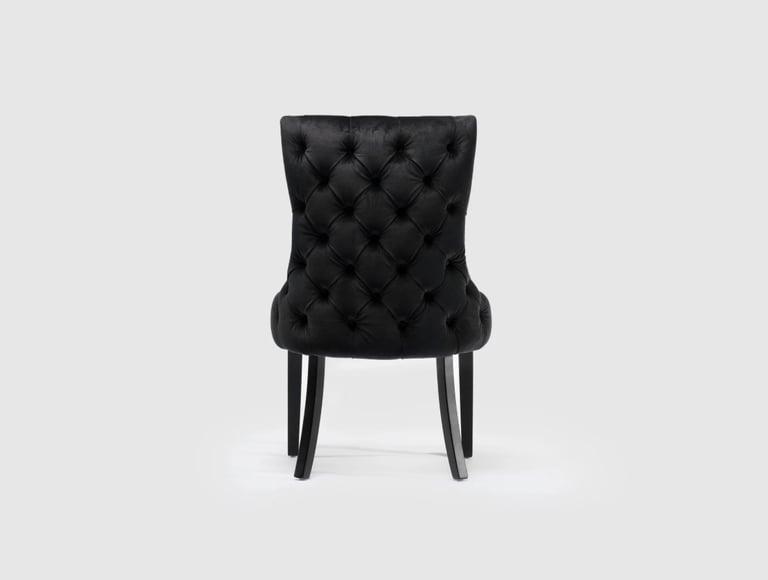 💥💥CLEARANCE SALE💥💥 Winston Button Back Dining Chair Velvet with Black Legs! 