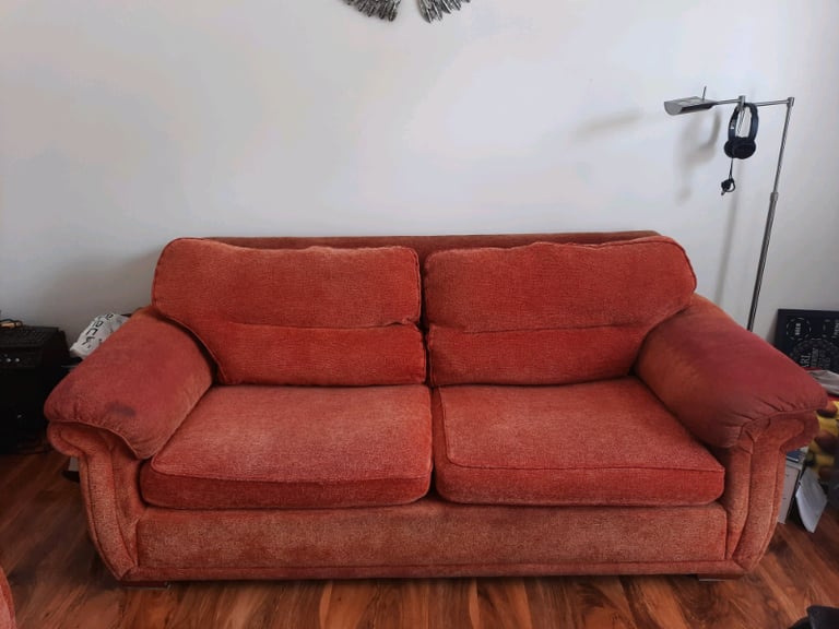 3 seater sofa with arm chair