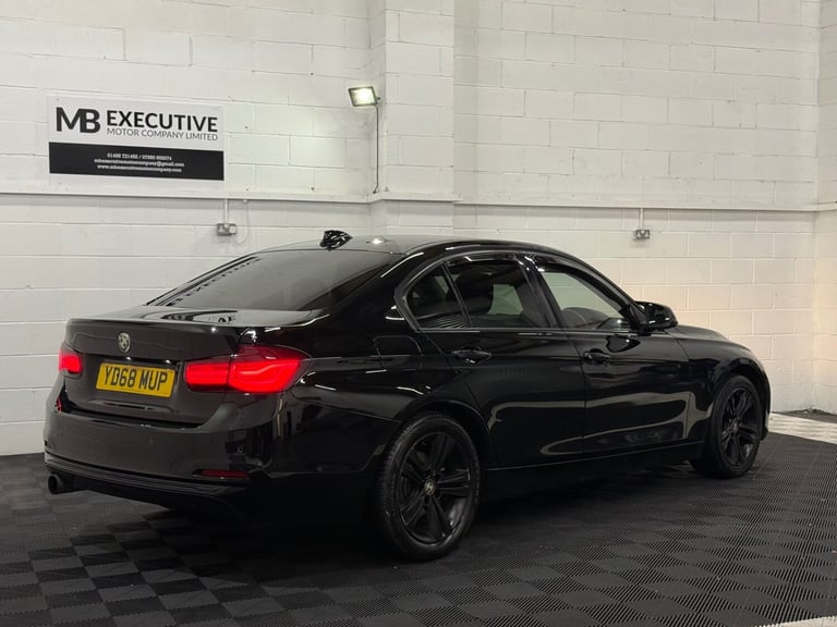 2018 68 BMW 318i 1.5 SPORT PETROL AUTOMATIC 134BHP BLACK EURO 6