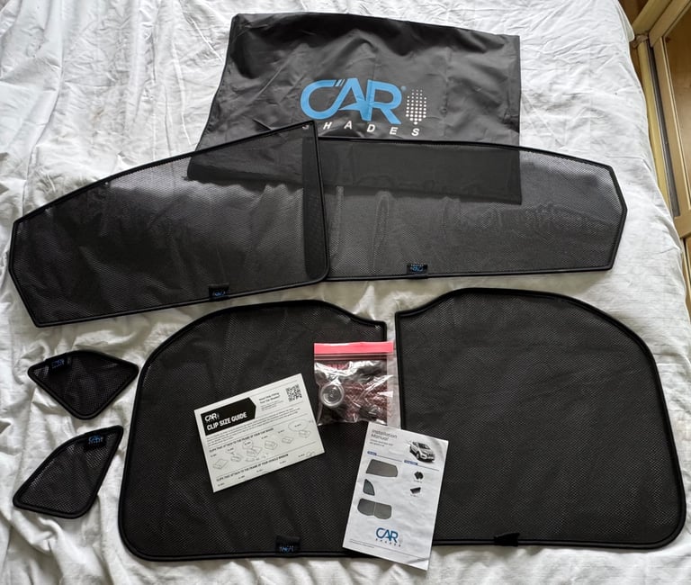 image for Full set of rear Car Shades for a Nissan Qashqai 5 Door pre-facelift models 2013 - 2018 only.