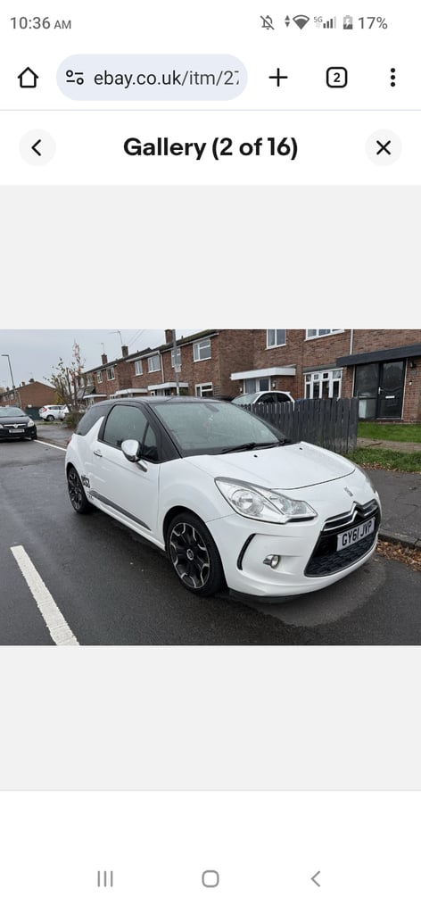 Citroen, DS3, Hatchback, 2012, Manual, 1560 (cc), 3 doors