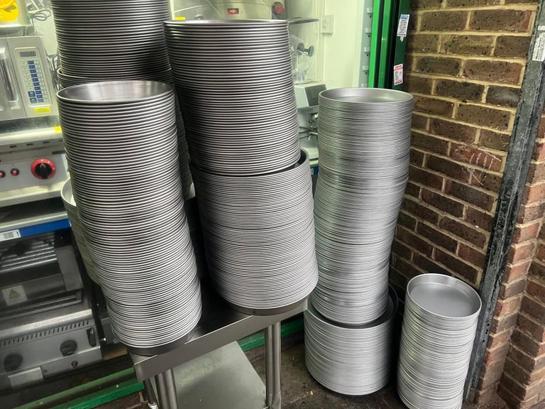 NEW COMMERCIAL CATERING 7'' BLACK IRON PIZZA PAN  TAKE AWAY FAST FOOD SHOP KITCHEN 