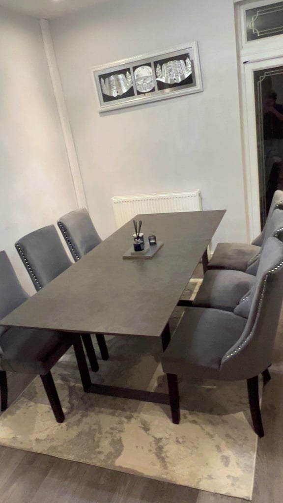 Dining table and chairs 