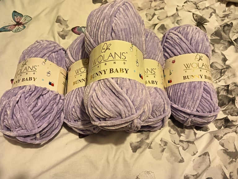 image for Wolans Yarn Bunny Baby 100% Polyester 100g x 5 Balls