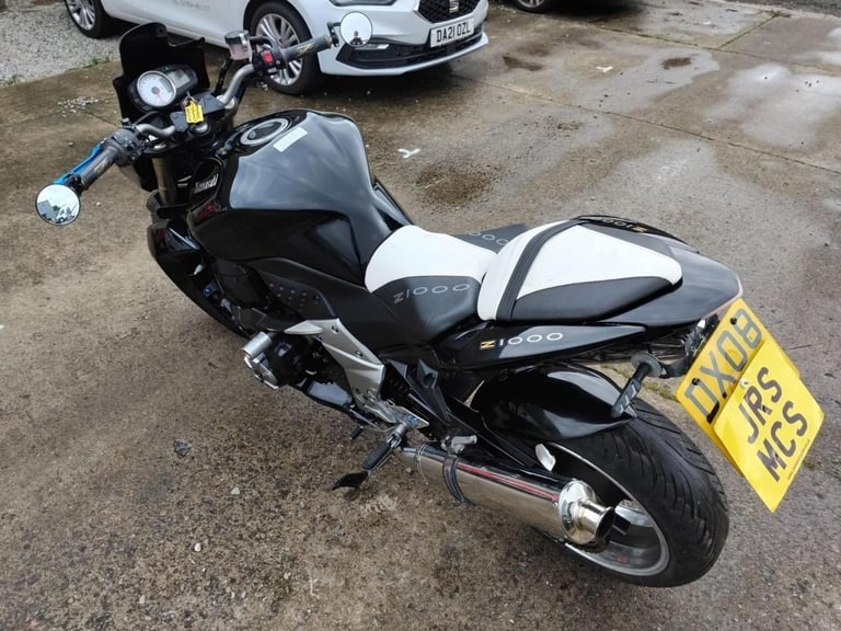 2008 08 KAWASAKI ZR 1000 B7F Z1000 Z NEW MOT CLEAN BLACK NAKED MUSCLE ZR1000
