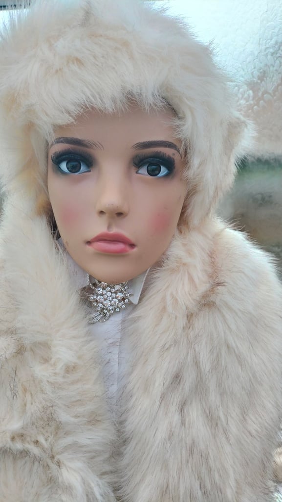 image for Faux Fur Russian Head Band and Mink style faux fur Stole 