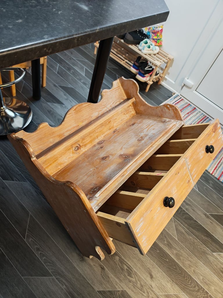 Antique shelves/storage/drawers