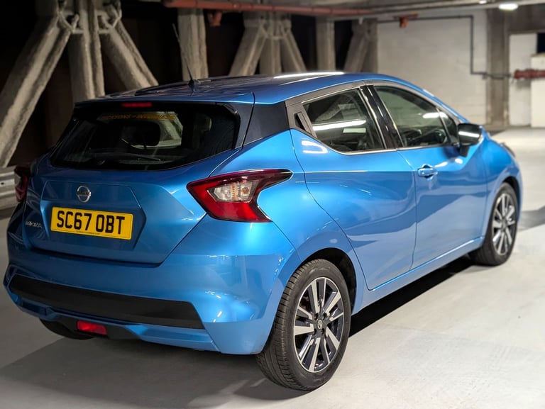 Nissan Micra Acenta 2018 Petrol 1.0 ULEZ Apple Carplay MOT Apr 2026 Low Mileage 50k