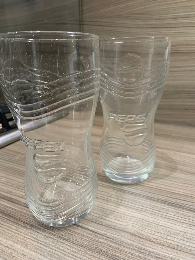 Dozen Pepsi 14oz Glasses 