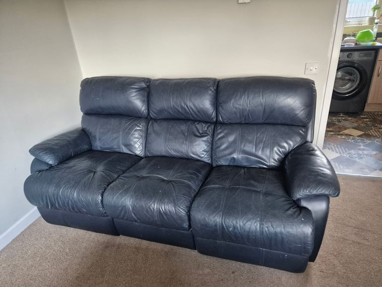 image for FREE TO UPLIFT..LEATHER RECLINER COUCH