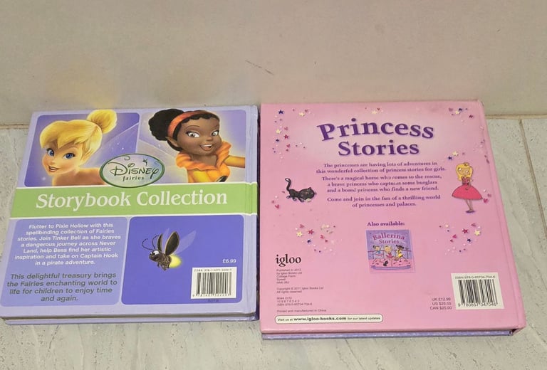 2 Hard Back Disney fairies/ Princess stories books