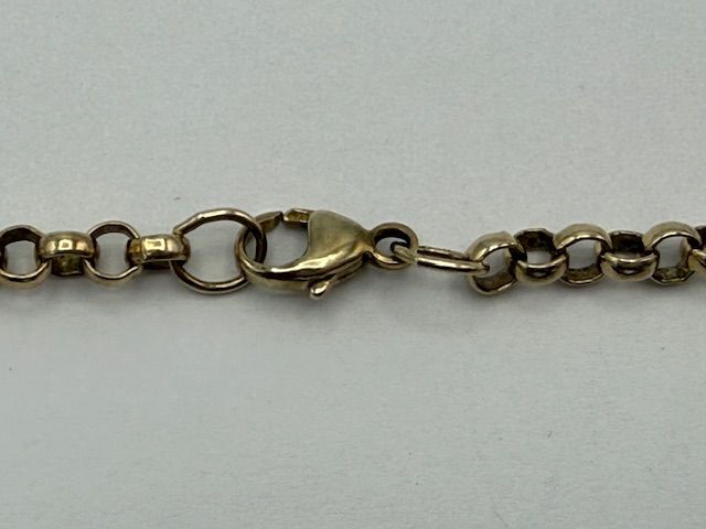 18.5" 9ct Yellow Gold Belcher Chain Necklace