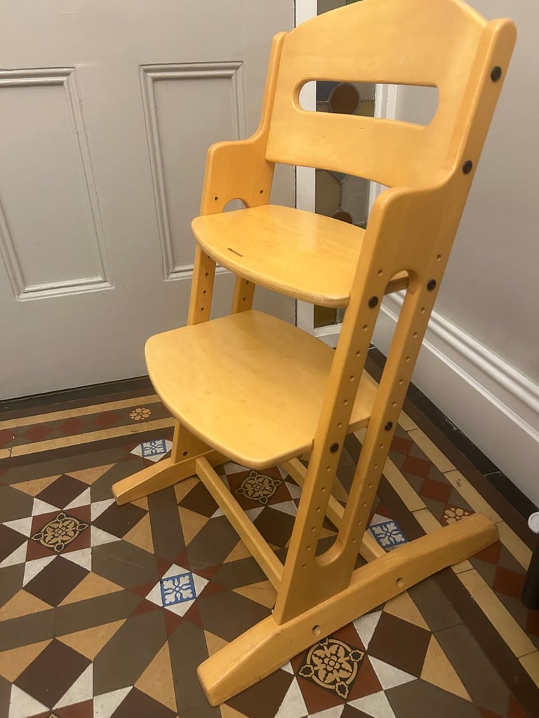 image for Wooden Toddler highchair with adjustable seat 