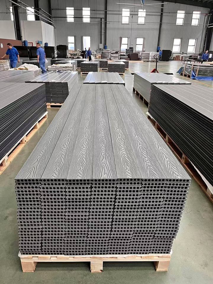 image for 4.8m Light Grey WPC Decking | Slip-Resistant, No Maintenance