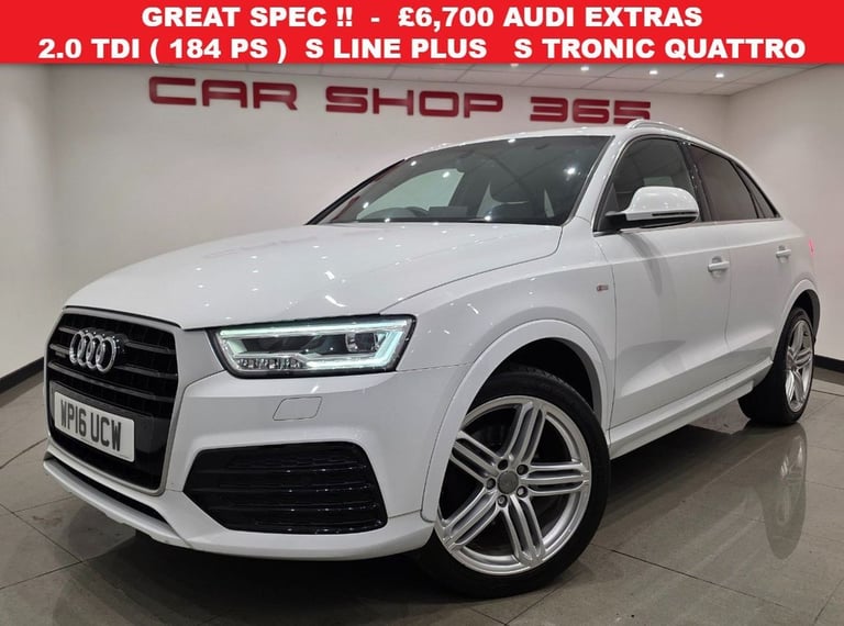 2016 16 AUDI Q3 2.0 TDI S LINE PLUS SUV 5DR S TRONIC QUATTRO EURO 6 (S/S) 184 PS