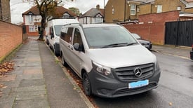 PCO car Mercedes Vito 9 Seater rent, Chauffeur car drivers. Uber, Free Congestion Ulez