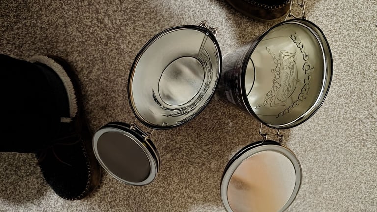 Motorhead 'Road crew' & Iron Maiden 'Trooper' Beer containers (Empty)