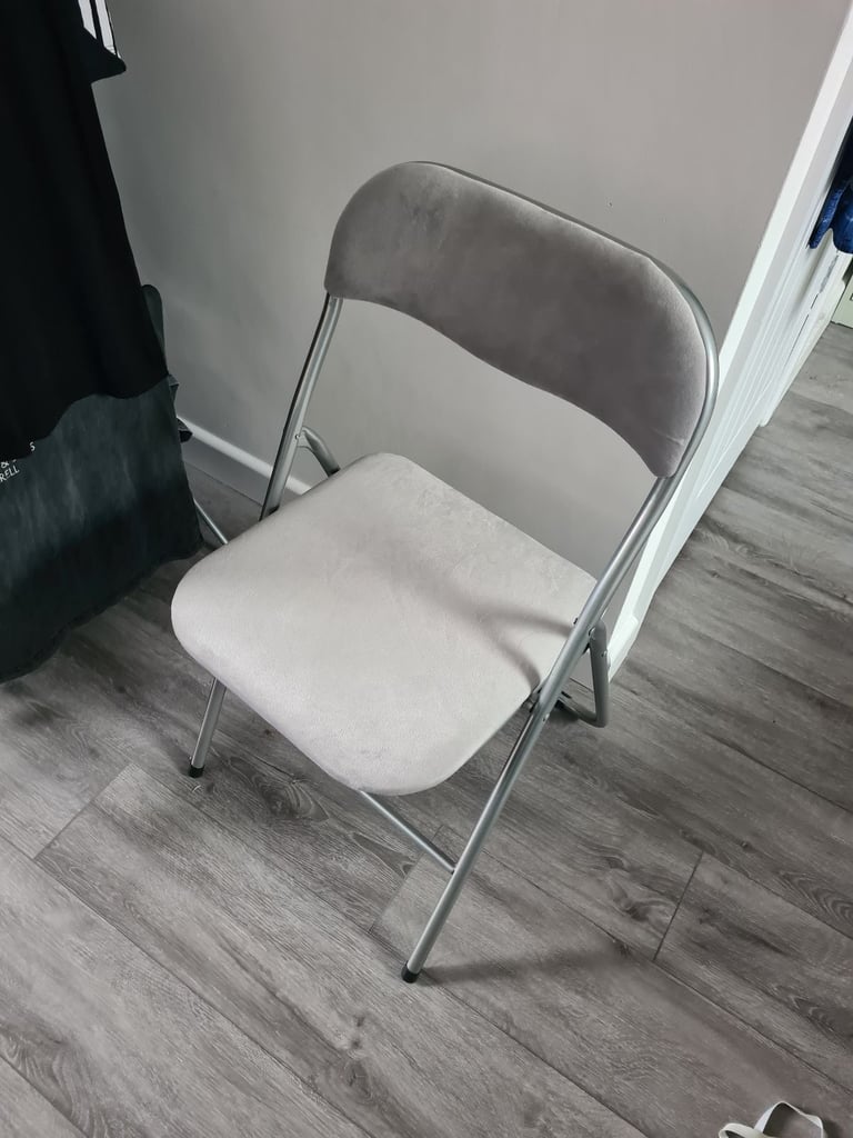 image for Grey foldable chair.