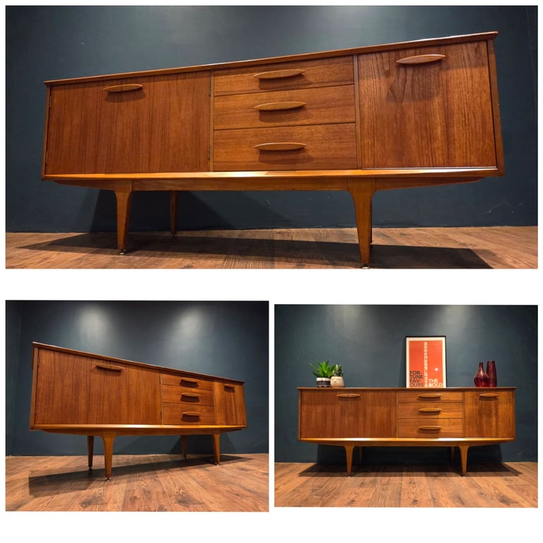 Vintage Retro Mid Century Teak Sideboard By Jentique 