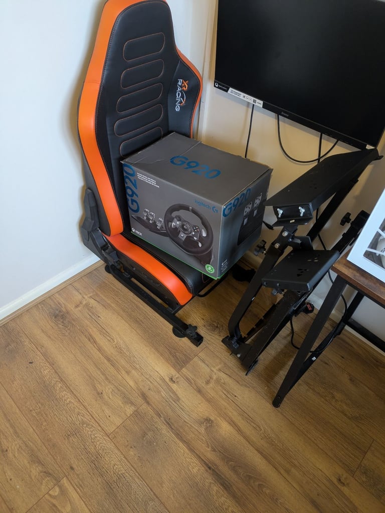 Xrocker racing seat and Logitech G920