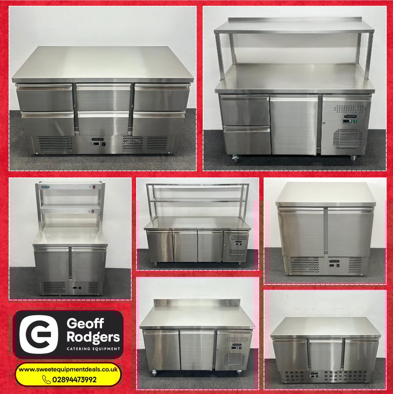 Flexible Monthly Payments - Commercial Counter Worktop Fridges - Guaranteed Acceptance!
