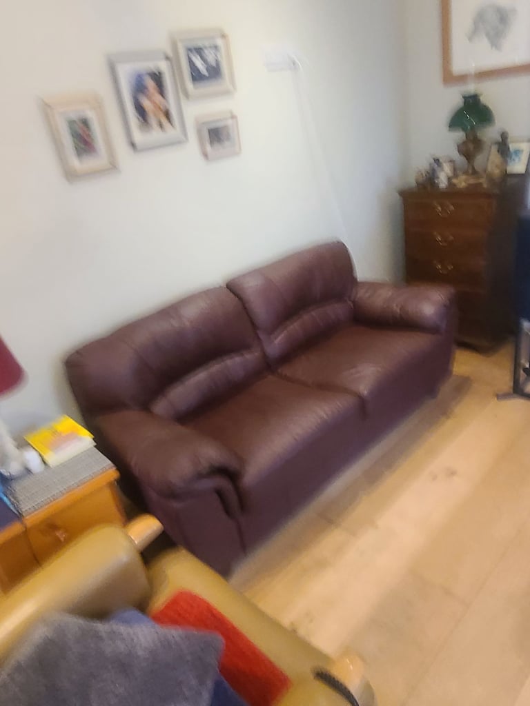 Leather sofas. 2 and 3 seat.