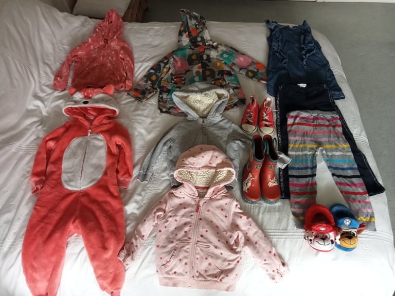Girls 2-3 years M&S, Converse, Next -coat/shoes/wellies/slippers+ more!