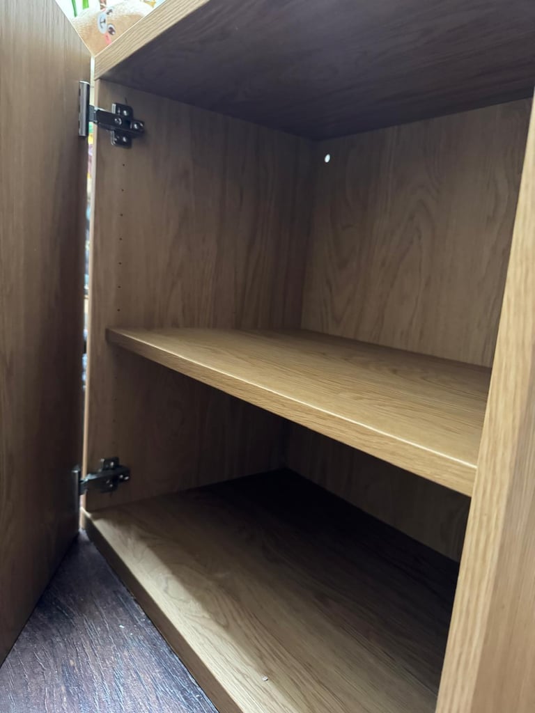 Magnificent Chic Stylish Beautiful Elegant Chunky HEALS Wooden Storage Cabinet perfect condition-£60