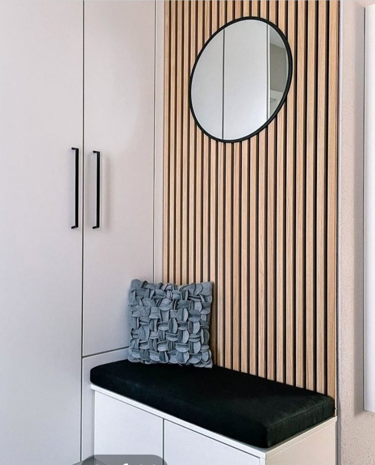 image for Real wood acoustic panel 240cm length 60cm width 