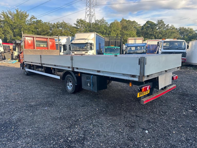 DAF TRUCKS LF150 2015 Euro 6 7.5 ton dropside truck Manaul scaffold