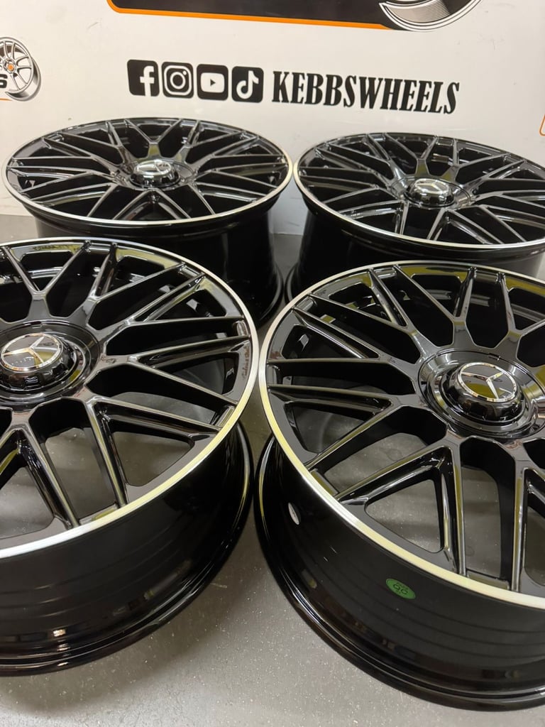 19" MERCEDES C63 AMG MULTISPOKES REPLACEMENT ALLOY WHEELS C CLASS E CLASS S CLASS 