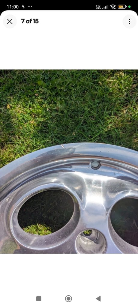 Set of 4 Porsche polished teledial wheels