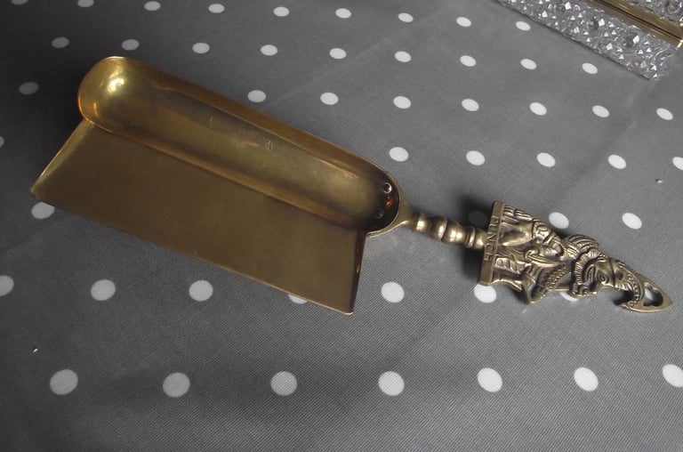 image for Vintage brass crumb tray.