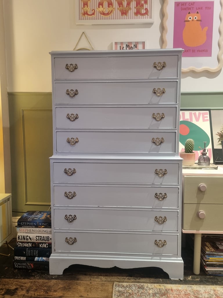 image for Beautiful powder blue dresser 