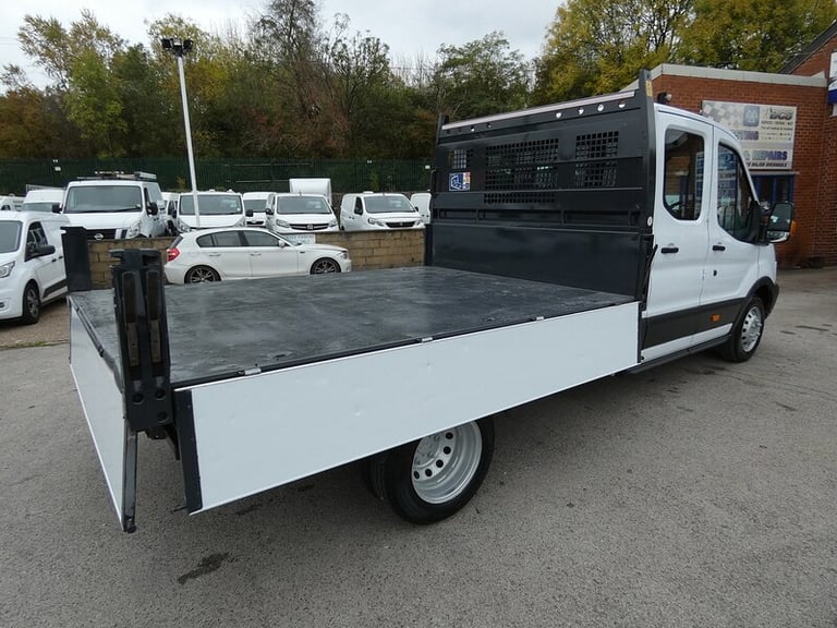 2017 17 FORD TRANSIT DOUBLE CAB TIPPER 81K 7 SEATER LOOK