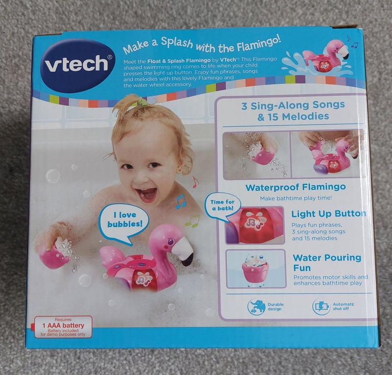 Vtech Float & Splash Flamingo Musical Bath Toy