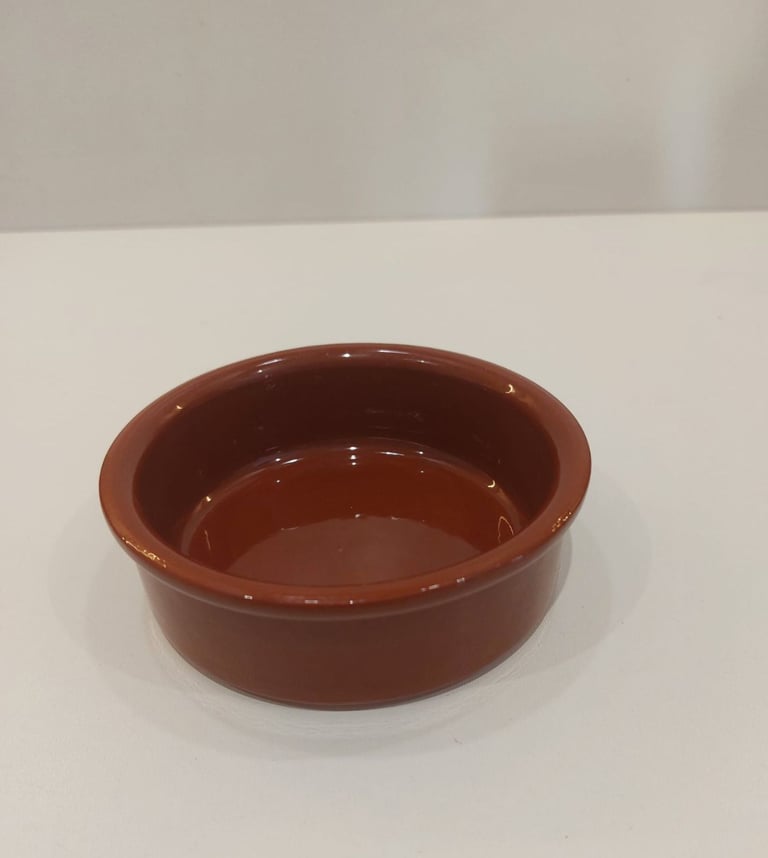 image for Cermer porcelain terracotta round dish.