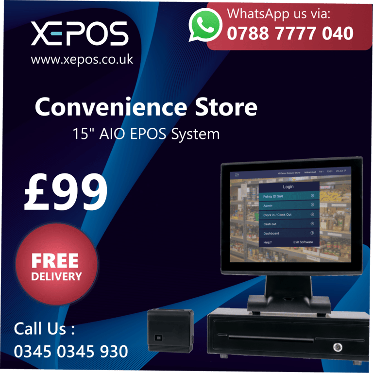 £99 BRAND NEW All in One XEPOS Salon System - EPOS Till Hair Nail Tanning Beauty Barber Hairdresser 