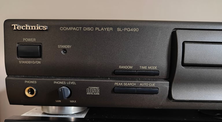 Technics SL-PG490 CD Compact Disc Player Original Box & Power Cable
