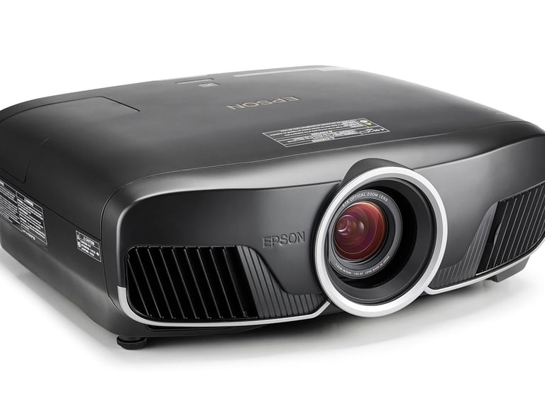 image for Epson EH TW9400 4k projector and Electric 120 inch screen