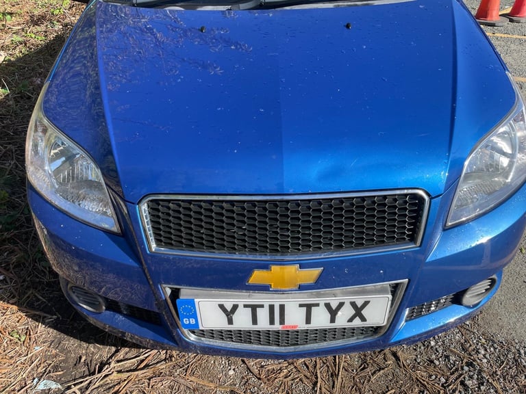 CHEVROLET AVEO 1.2 11 REG BLUE 5 DOOR GENUINE 30249 MOT JUNE 27TH 2026 TAX £165 LOW INSURANCE 50+MPG