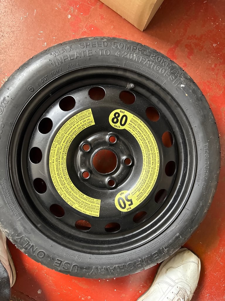 Audi A3 space saver wheel