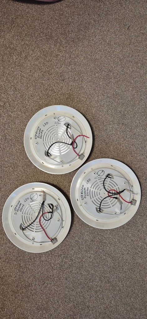 Three internal lights 12V for camper caravan motorhome boat.