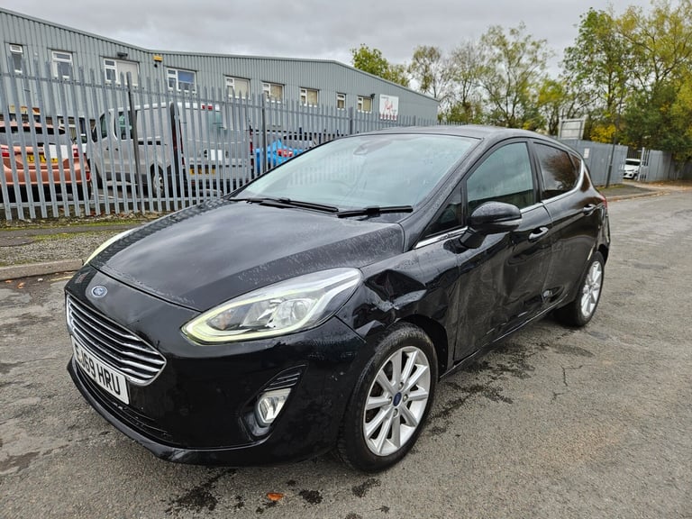 2019 69 FORD FIESTA 1.0 EcoBoost Titanium Black 5dr Damaged Salvage