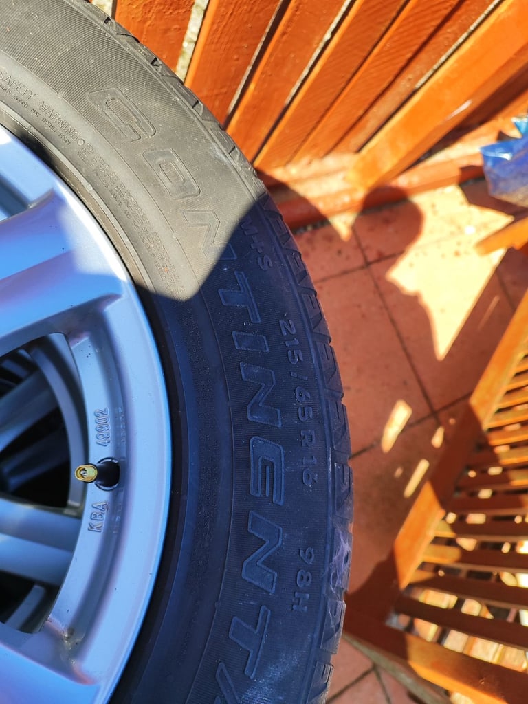 Set of 4 Alloys with tyres.