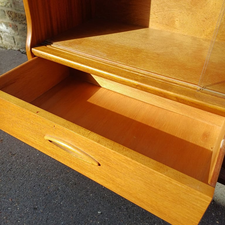 vintage mid century 1960s Vintage Jentique Teak sideboard bookcase .