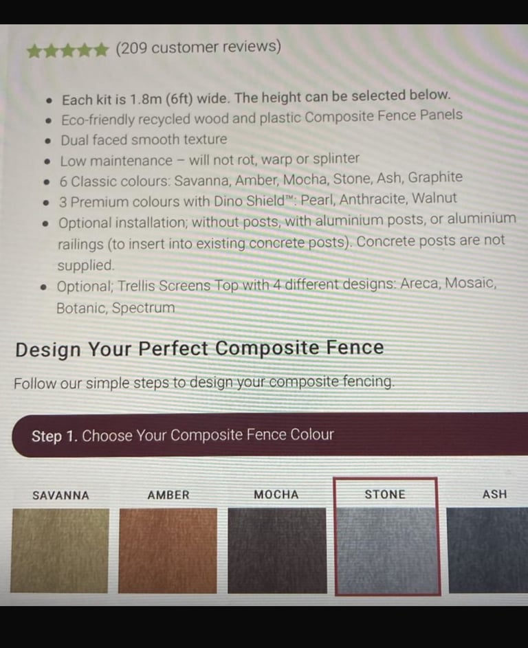 Composite fencing inspiration 