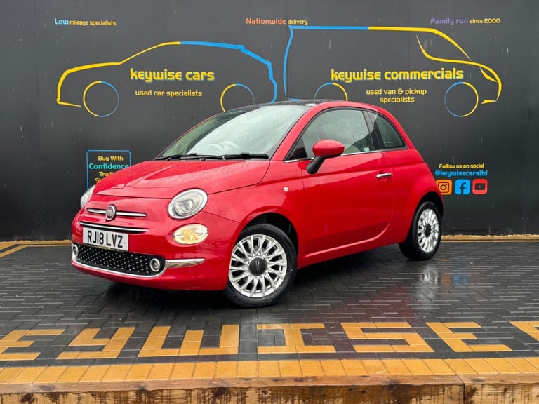image for 2018 Fiat 500 1.2 Lounge Euro 6 (s/s) 3dr HATCHBACK Petrol Manual